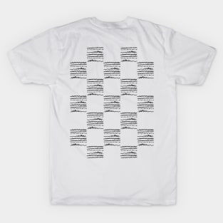 Black and White Squares. Seamless Pattern. T-Shirt
